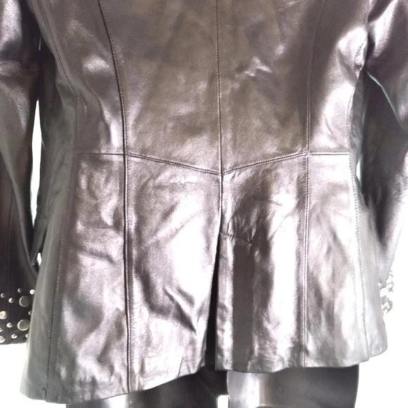 Pamela McCoy Studded Leather Jacket EUC ❤️ - Picture 11 of 16